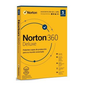 ÷ Norton 360 deluxe 50gb portugues 1 user 5 device 12mo box