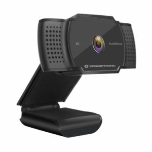 ÷ Webcam 2k conceptronic amdis 5mp usb 3.6mm 30 fps angulo vision 72 microfono integrado
