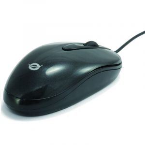 ÷ Mouse conceptronic easy optical usb negro y plata c08-278