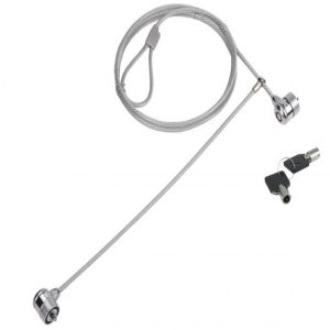 ÷ Cable de seguridad conceptronic con doble cabezal y llave 1.5m
