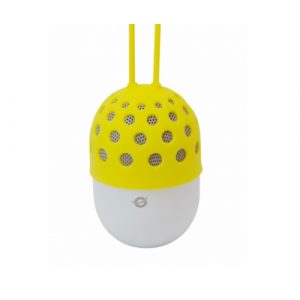 ÷ Altavoz bluetooth portable conceptronic con luz led cspkbtwphly color amarillo