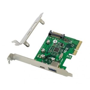 ÷ Controladora pcie conceptronic emrick09g pcie x4 2 puertos usb 3.2 gen2 ( usb-c,usb-a)