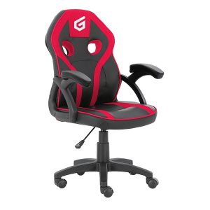 ÷ Silla gamer junior conceptronic eyota06r color negro detalles en rojo recubrimiento pu de alta calid