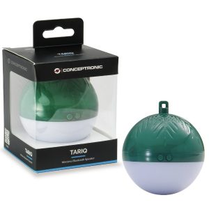 ÷ Altavoz bluetooth navidad conceptronic tariq bola de navidad con luz led tws color verde