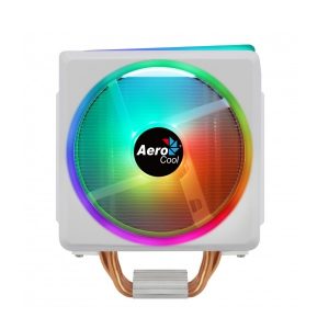 ÷ Ventilador con disipador para cpu aerocool cylon4 white rgb 145w 4 heatpipes ventilador 120mm pwm co