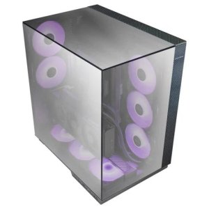 ÷ Caja atx semitorre gaming mars gaming mc3gfpro triple cristal cromado argb gpu 383mm 1x3.5 3x2.5