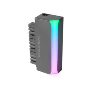 ÷ Adaptador atx mars gaming mcal24 24 pines a 90? iluminacion argb compaatibilidad universal