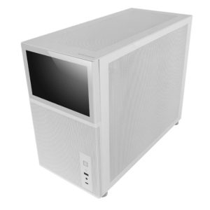 ÷ Caja microatx gaming mars gaming mc-lcd blanca con pantalla ips 8 mini hdmi ventana lateral cristal"