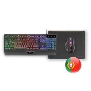 ÷ Teclado mouse y alfombrilla mars gaming mcp124pt portugues rgb h-mech, mouse huano rgb 3200dpi