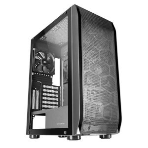 ÷ Caja e-atx torre gaming mars gaming mc-pro2 xxl black laeral creistal templado frontal rejilla con 3