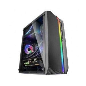 ÷ Caja microatx gaming mars gaming mc-s1 black frontal argb ventilador traser frgb ventana lateral sin