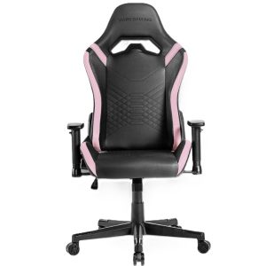 ÷ Silla gamer mars gaming mgcprobpk negra con detalle rosas brazos regulables en altura reclinable 135