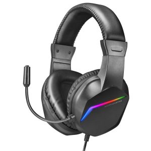 ÷ Headset mars gaming mh122 black ultra ligeros 184g drivers de neodimo 50mm microfono flexible jack 3