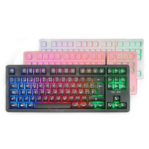 ÷ Teclado h-mech gaming mars gaming mk023 color negro tama?o compacto tkl iluminacion rgb