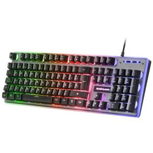 ÷ Teclado en frances hibrido h-mecanico mars gaming mk220fr black switch h-mechanical retroiluminado f