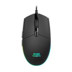 ÷ Mouse mars gaming rgb mmg black 3200dpi 6 botones iluminacion flow switches huano