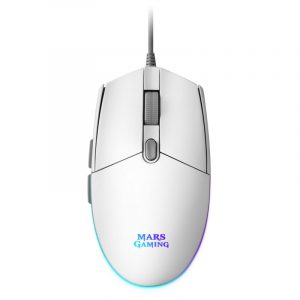 ÷ Mouse mars gaming rgb mmg white 3200dpi 6 botones iluminacion flow switches huano