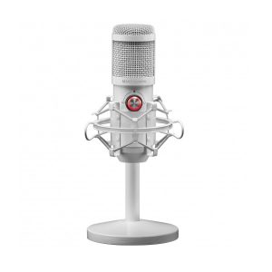 ÷ Microfono profesional mars gaming mmicx white microfono de estudio de alta definicion 96khz adc y do