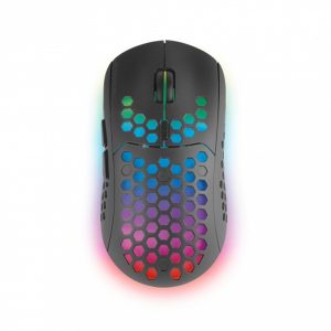 ÷ Mouse mars gaming wireless rgb mmw3 black usb 2.4g bateria recargable 3200dpi ultraligero hive ilumi