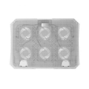 ÷ Base de refrigeracion para portatiles mars gaming mnbc23w con soporte de movil/tablet 6xfans white