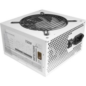 ÷ Fuente de alimentacion mars gaming 750w certificacion 80+ bronze pfc activo vent. 12cm blanca