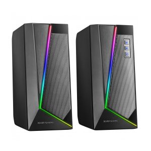 ÷ Altavoces 2.0 bluetooth mars gaming ms7 black 20w rms iluminacion rgb dinamico procesador dsp