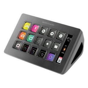 ÷ Control deck slim mars gaming msd-one black 15 teclas de acceso directo lcd personalizables