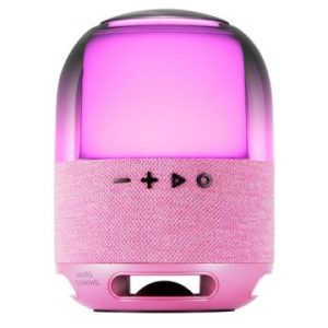÷ Altavoz bluetooth portable mars gaming msflowp rosa 15w deepbass bt microsd rgb 360 bat 6h