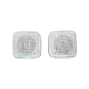 ÷ Altavoces 2.0 mars gaming msprow blanco 10w usb + jack control de volumen rgb