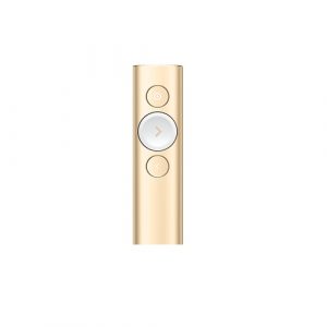 ÷ Presenter logitech spot light retail color gold wireless presenter p/n:910-004862