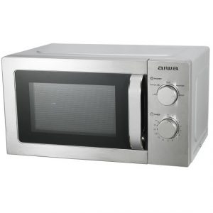 ÷ Microondas aiwa mw-200sl frontal acero inox capacidad 20l potencia 700w