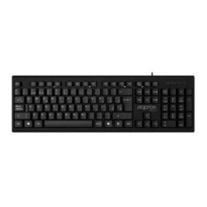 ÷ Teclado approx appmx225 usb ligero y compacto color negro