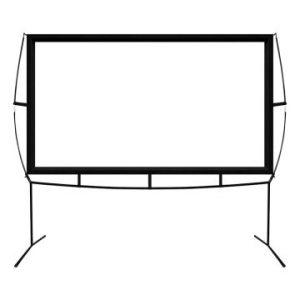÷ Pantalla mural portatil approx 120 273x158 cm marco plegable de hierro proyeccion de doble cara bol"