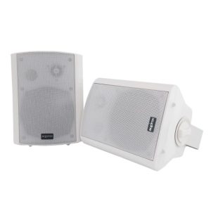 ÷ Altavoces 2.0 autoamplificados approx color blanco 30w por canal input 2xrca 1xjack 1x5 pin bt