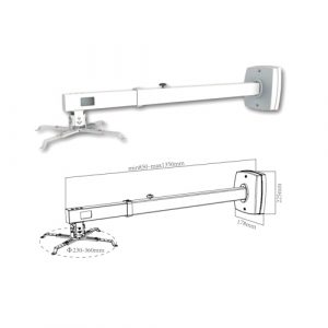 ÷ Soporte de proyector approx para pared inclinable separacion 85cm a 135cm vesa maximo 200x200 hasta