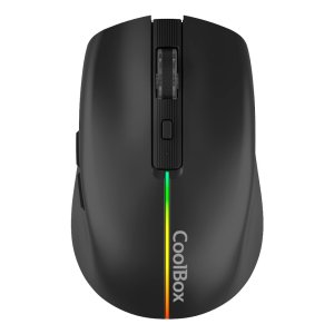 ÷ Mouse coolbox gaming wireless w01 1600dpi ajustables 6 botonoes bateria 500mah color negro