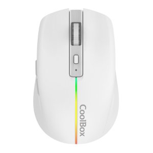 ÷ Mouse coolbox gaming wireless w01 1600dpi ajustables 6 botonoes bateria 500mah color blanco
