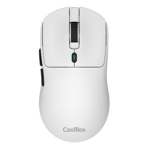÷ Mouse coolbox wireless w03-b 2.4ghz 10000dpi 7 botones bateria 300mah blanco