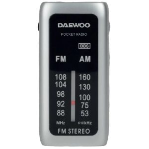 ÷ Radio analogica mini daewo dw1129 am/fm entrada jack 3.5mm funciona con pilas incluye auriculares co