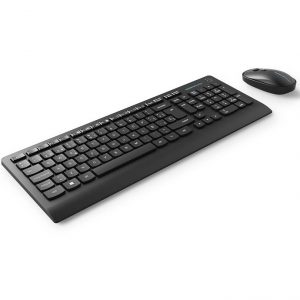 ÷ Teclado mouse y alfombrilla wireless energy system office set 3 silent color negro
