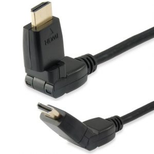 ÷ Cable hdmi equip hdmi 2.0 high speed con ethernet 2m conectores pivotantes 180? 119362