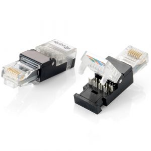 ÷ Kit 2 unidades conector rj45 equip cat6 toolfree no necesitas herramienta de grimpado 121165