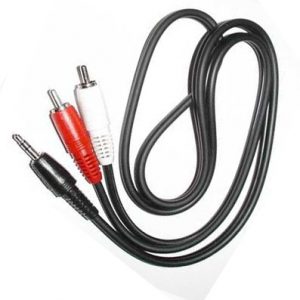 ÷ Cable audio mini jack 3.5mm macho a 2 rca macho 2.5m