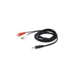 ÷ Cable audio mini jack 3.5mm macho a 2 rca hembra 2.5m