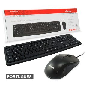 ÷ Teclado y mouse equip life usb portugues color negro