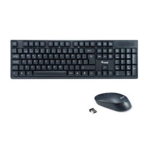 ÷ Teclado y mouse equip life wireless combo 2.4ghz color negro portugues 245222
