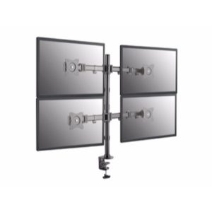 ÷ Soporte de mesa equip 650117 para 4 pantallas 13-27" doble brazo articulado vesa standard hasta 8kg"