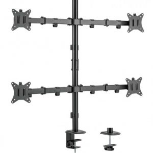 ÷ Soporte de mesa equip 650159 para 4 pantallas 17-32" doble brazo articulado vesa standard hasta 9kg"