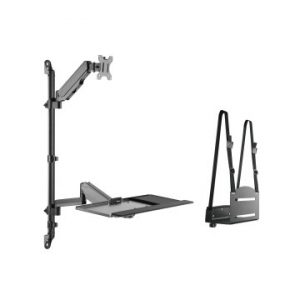 ÷ Soporte de pared equip 650170 para pantalla 17-32" cpu y teclado max. 8kg vesa 100x100"