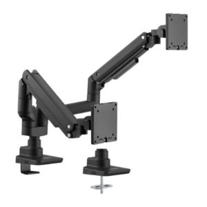 ÷ Soporte de mesa equip 650182 para 2 pantalla de 17-35" negro max. 20kg por pantalla max.vesa 100x10"